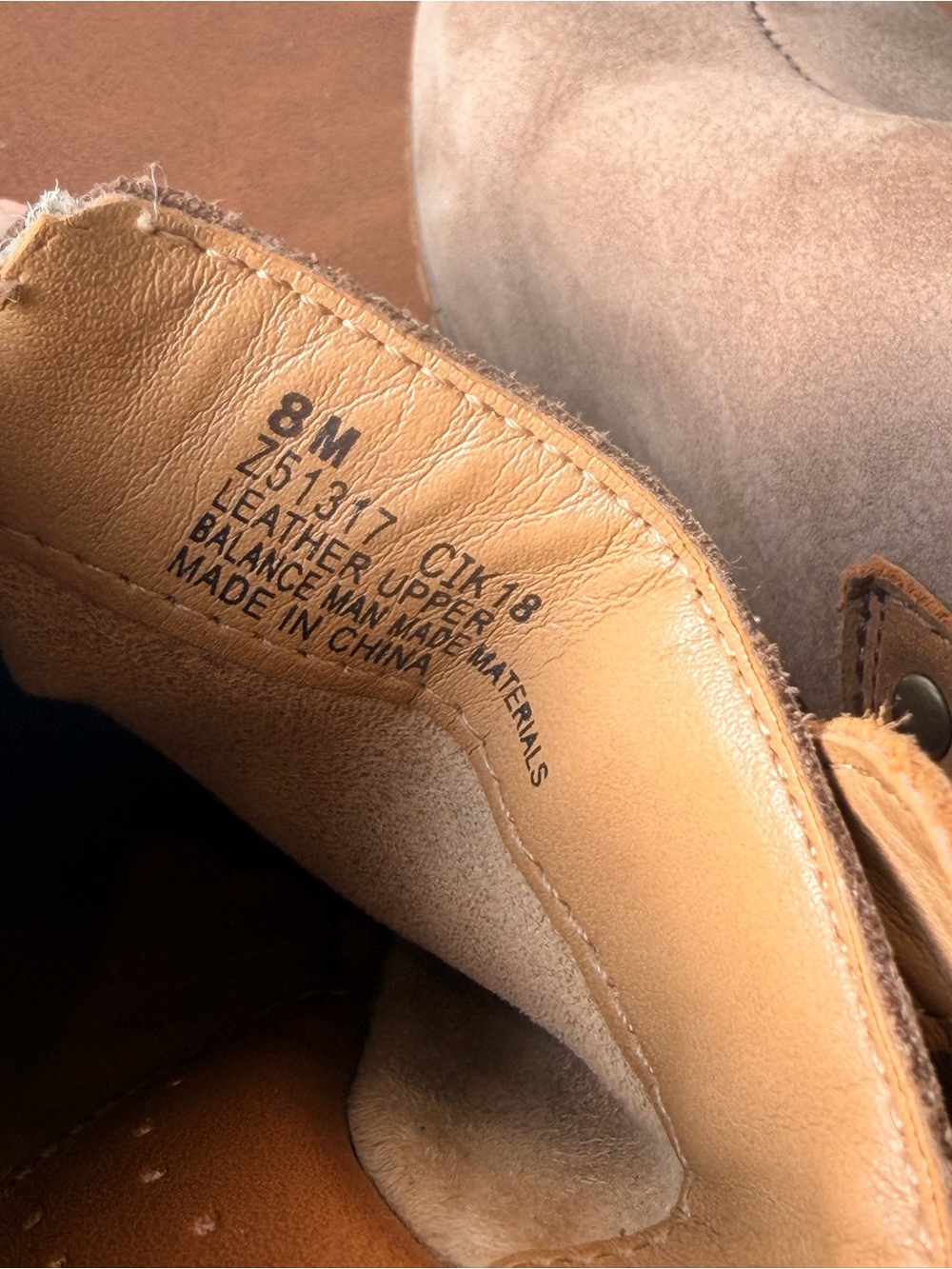 boc Women's Taupe Suede Platform Clogs with Tan Accent Strap - Picture 5 of 6